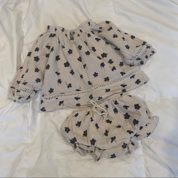 Rylee + Cru Other - Rylee + cru winter flower quincy blouse/bloomers